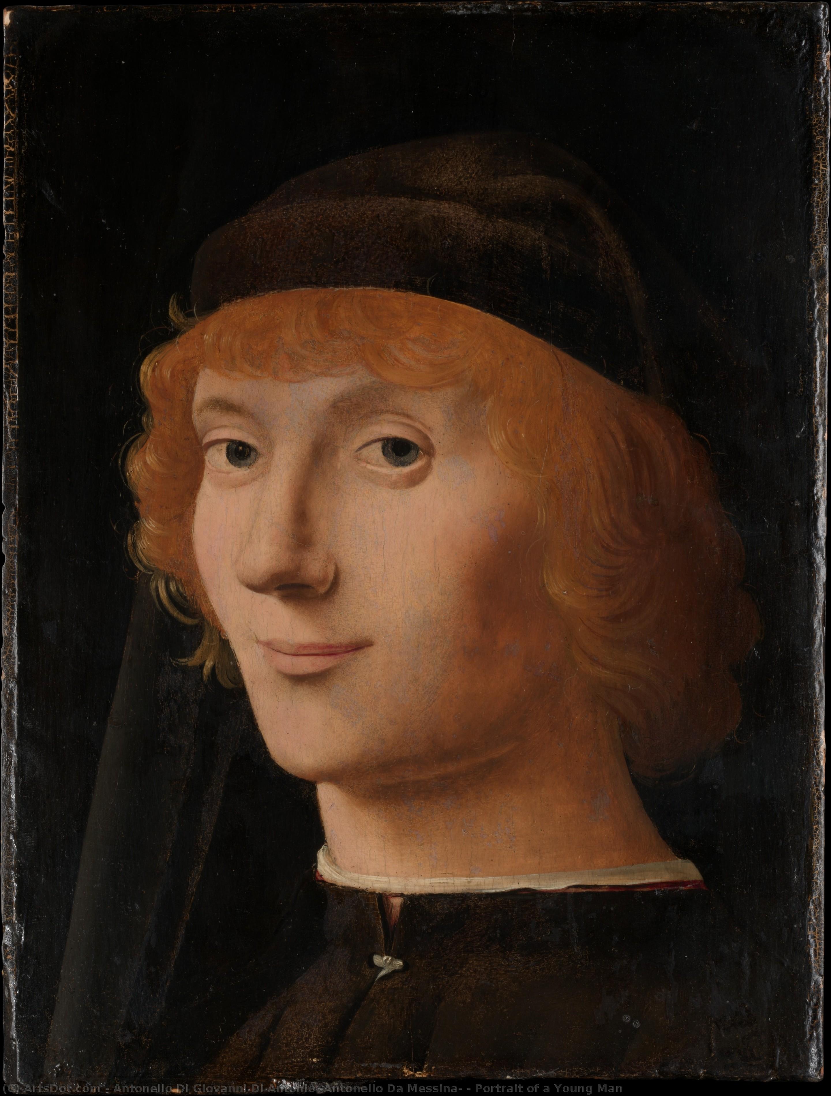 Porträt Eines Jungen Mannes — Antonello Di Giovanni Di Antonio (antonello Da Messina)