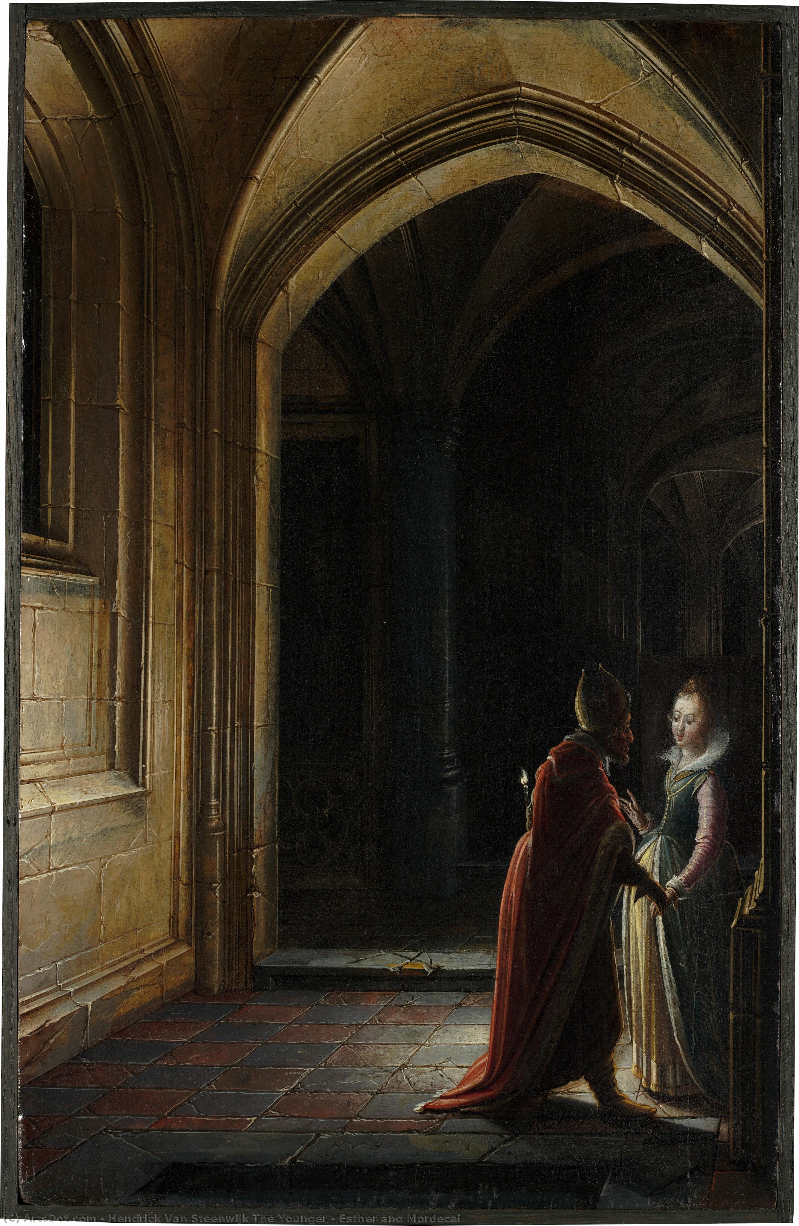 Esther And Mordecai — Hendrick Van Steenwijk The Younger