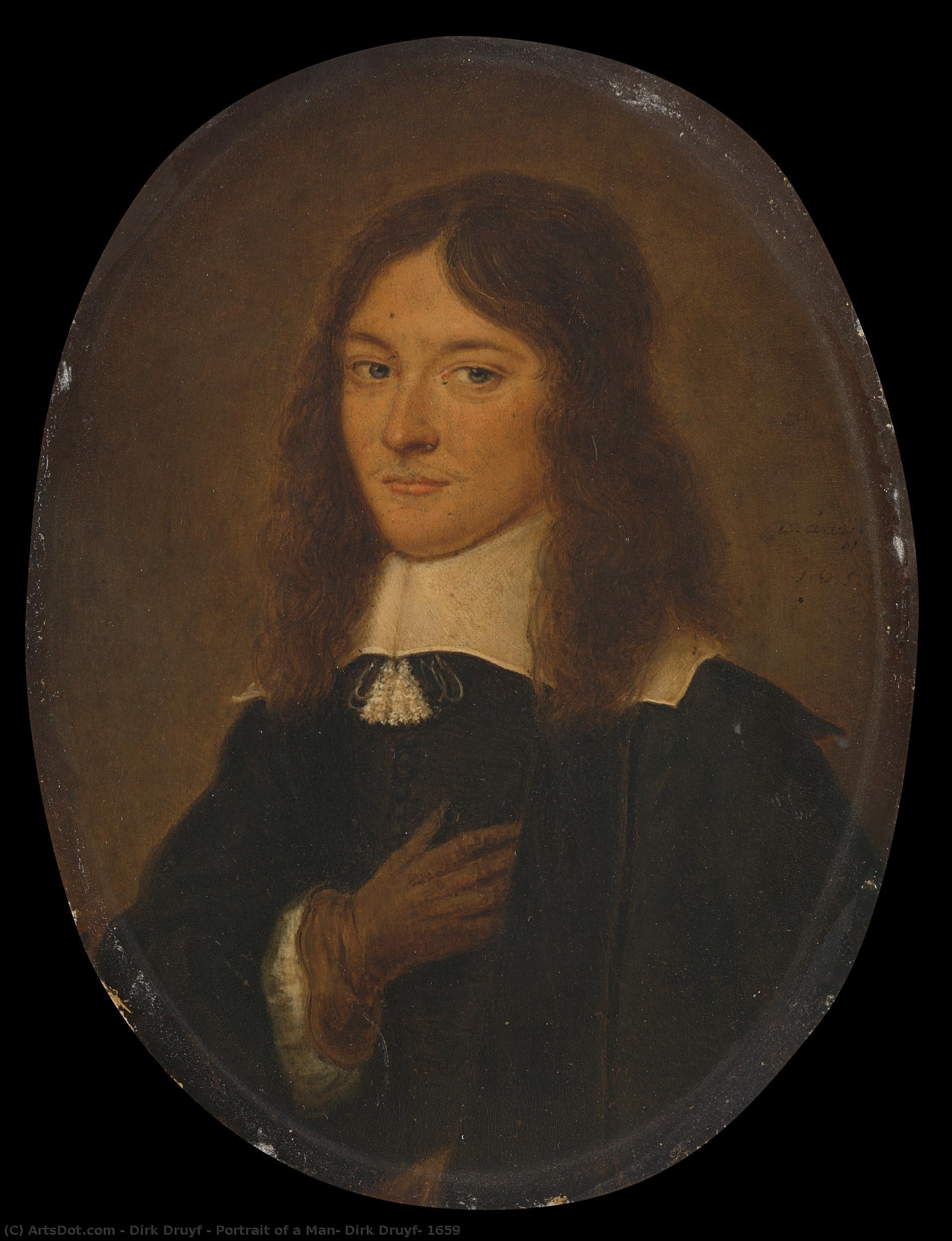 Portrait Of A Man, Dirk Druyf, 1659 — Dirck Druyf