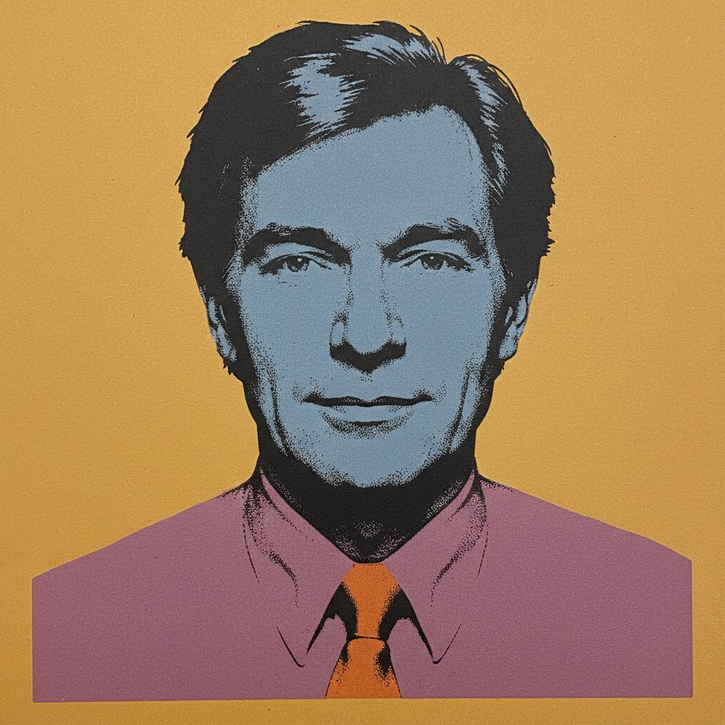 Monochrome Echo In Ochre: A Singular Serigraph Study — Marc Duvallier