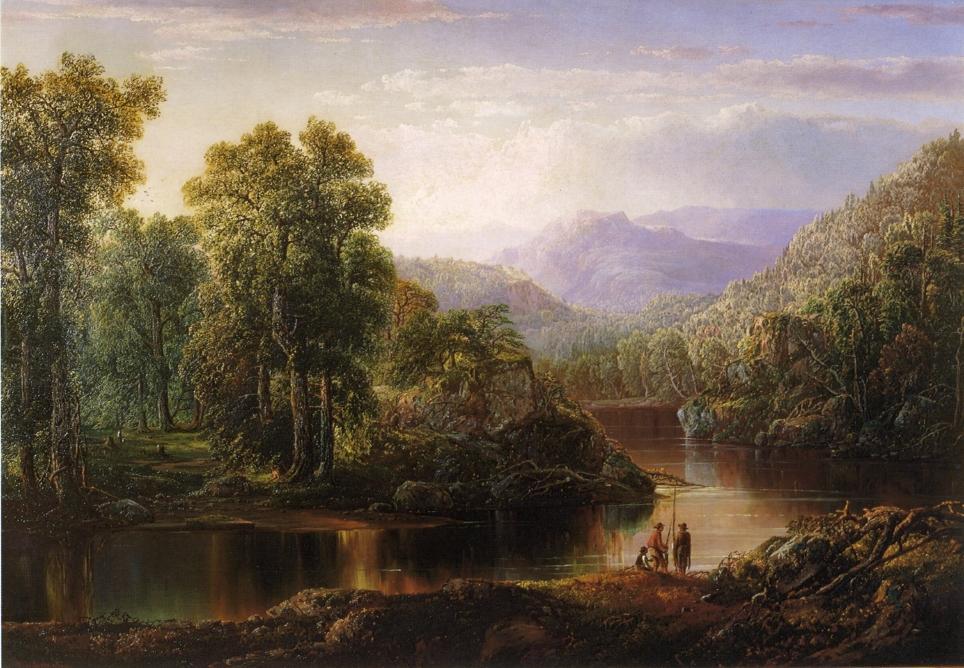 Landscape With Fishermen — William Louis Sonntag