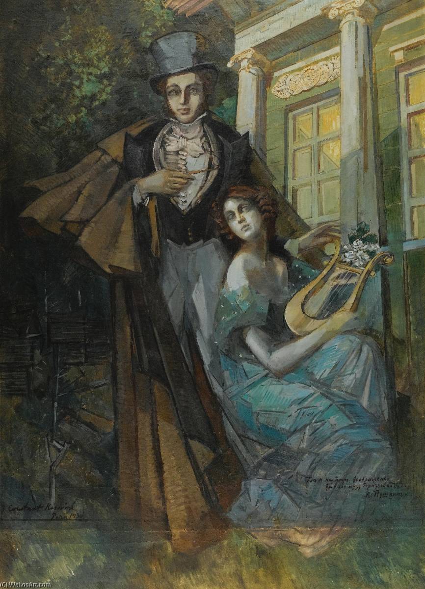 Pushkin And The Muse — Konstantin Alexeievitch Korovin