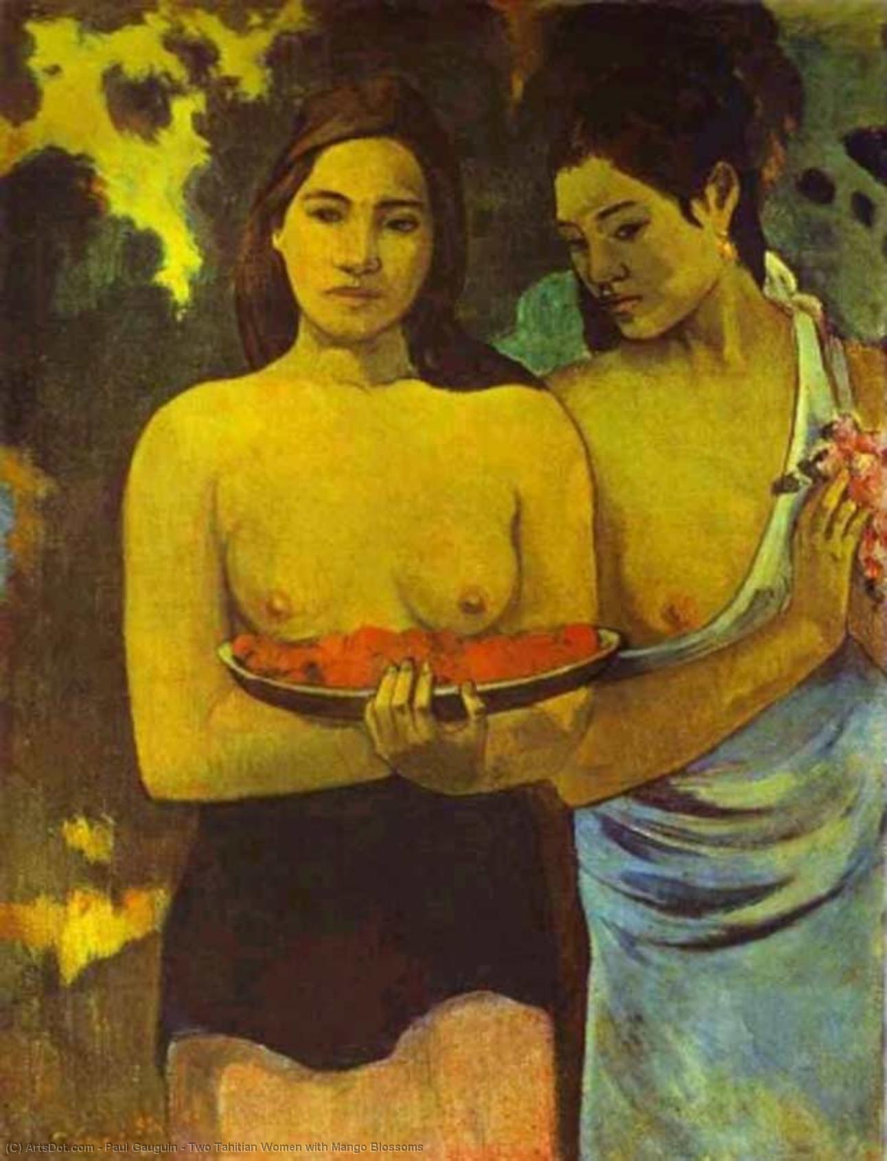 Two Tahitian Women With Mango Blossoms — Eugène Henri Paul Gauguin