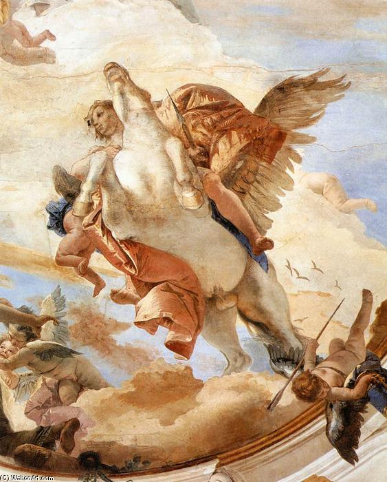 Bellerophon On Pegasus (detail) — Giambattista Tiepolo