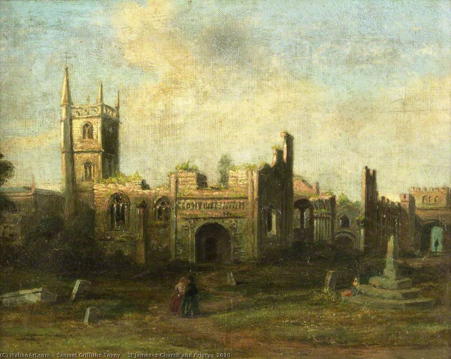St James's Church And Priory, 1630 — Samuel Griffiths Tovey