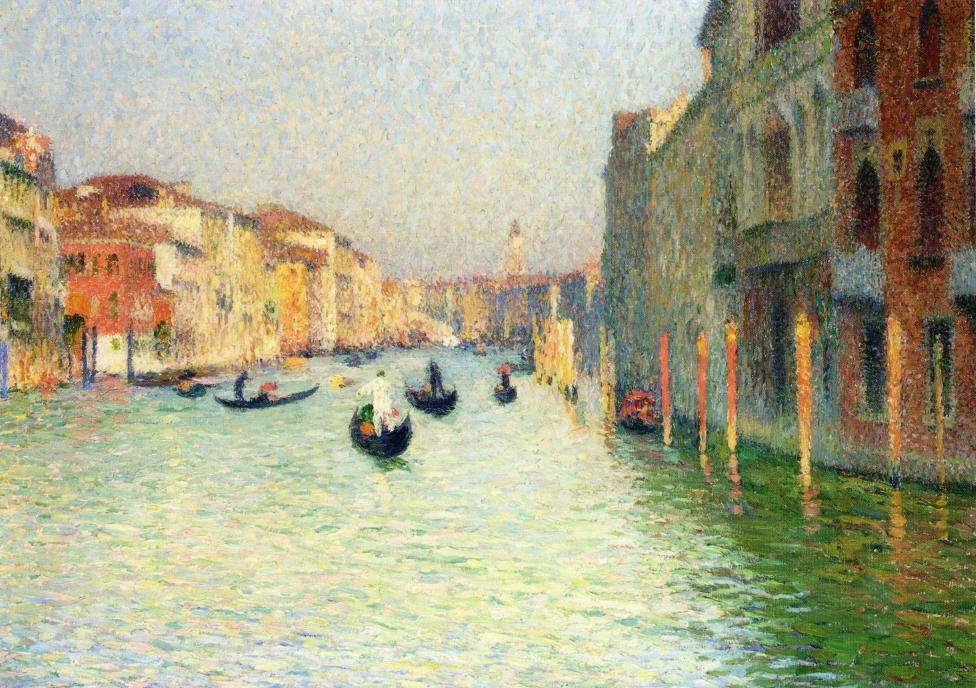 Gondolas In Venice — Henri Jean Guillaume Martin
