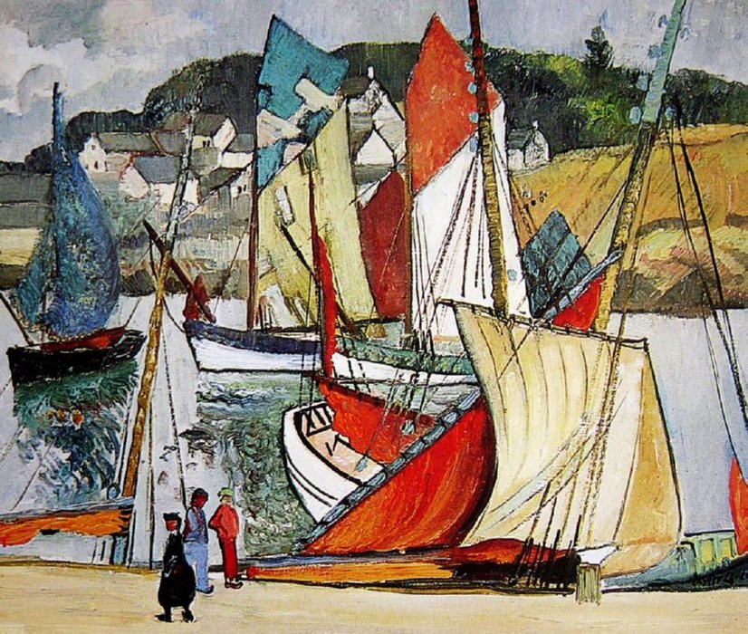 Fishing Village — Richard Hayley Lever