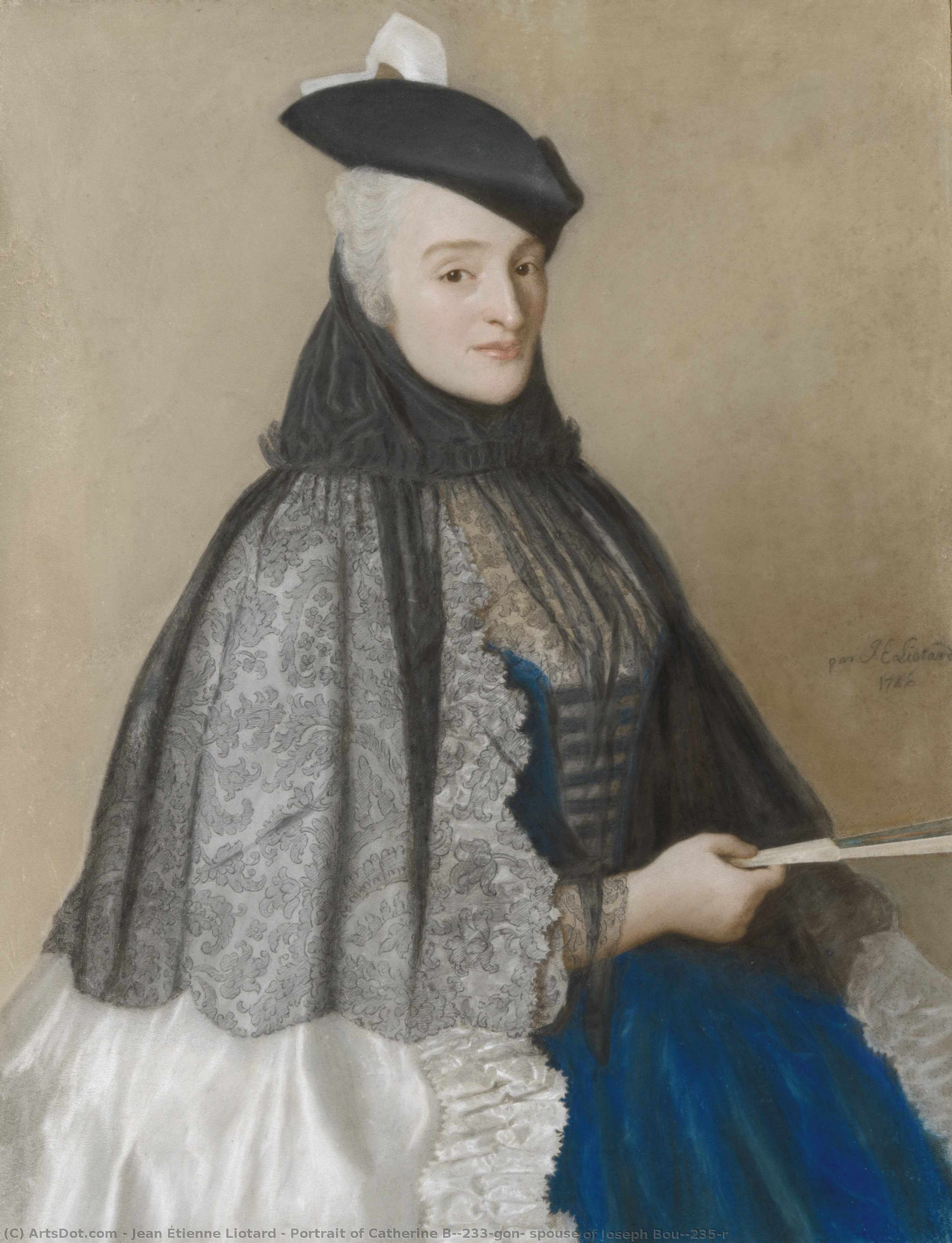 Portrait Of Catherine Bégon, Spouse Of Joseph Bouër — Žan-etjen Liotard