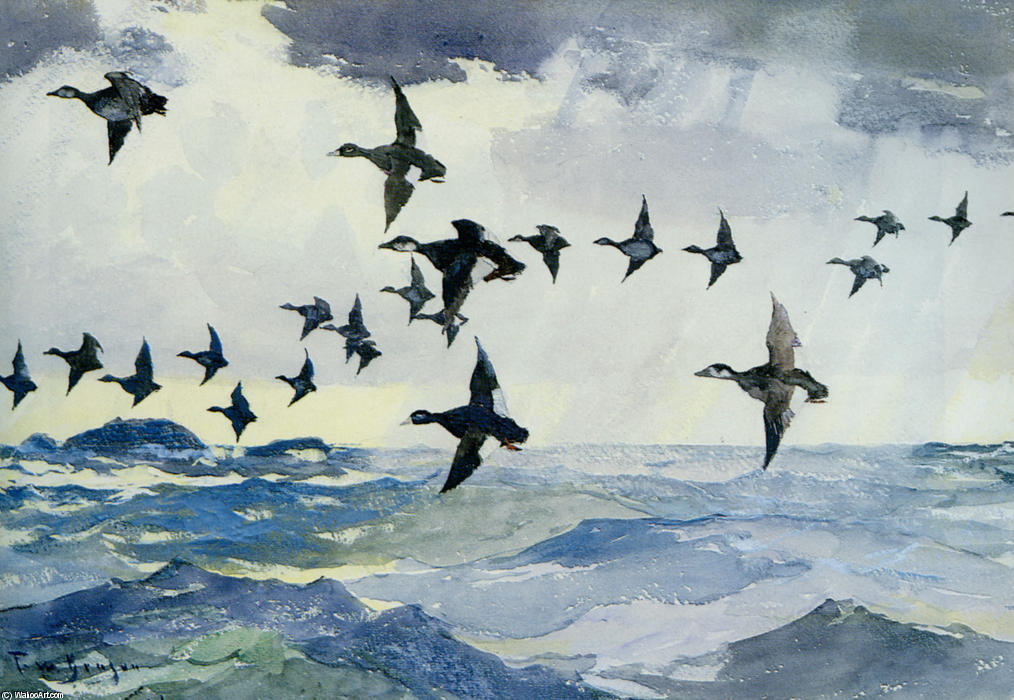 Scotters Over Water — Frank Weston Benson
