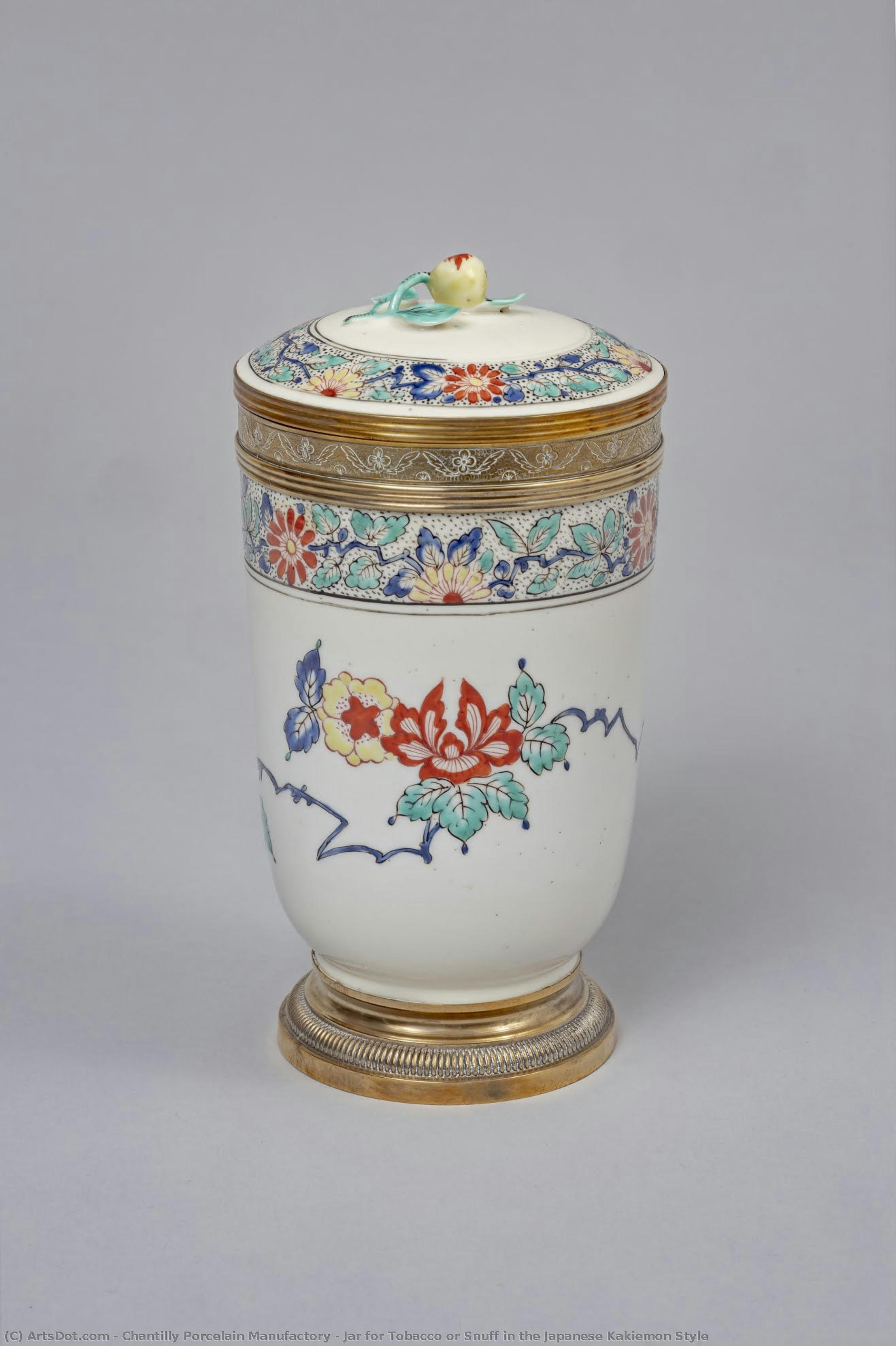 Jar For Tobacco Or Snuff In The Japanese Kakiemon Style — Chantilly Porcelain Manufactory