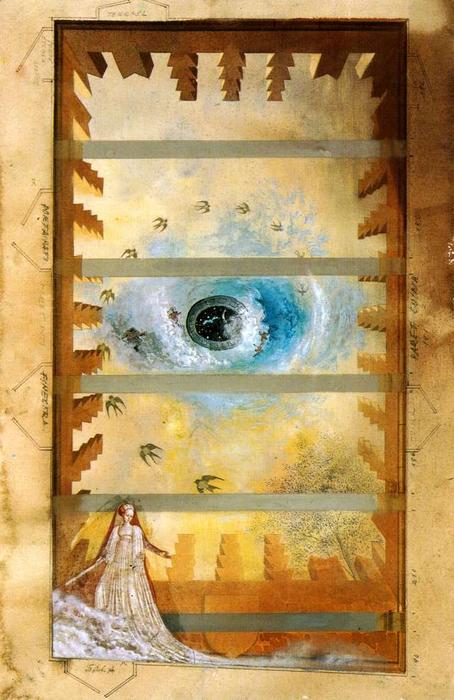 Studie Für Die Dekoration Des Gewölbes In Pubol — Salvador Dalí