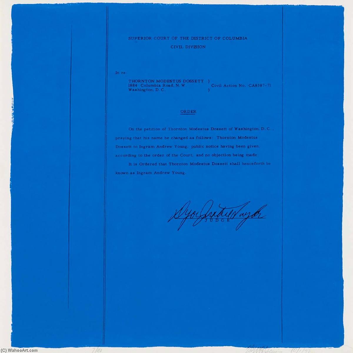 Ingram Andrew Young (from The Name Change Project) — Ed Mcgowin