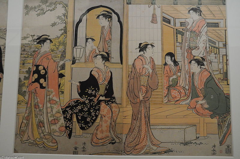 Parody Of Lady Joruri And Ushiwakamaru — Torii Kiyonaga