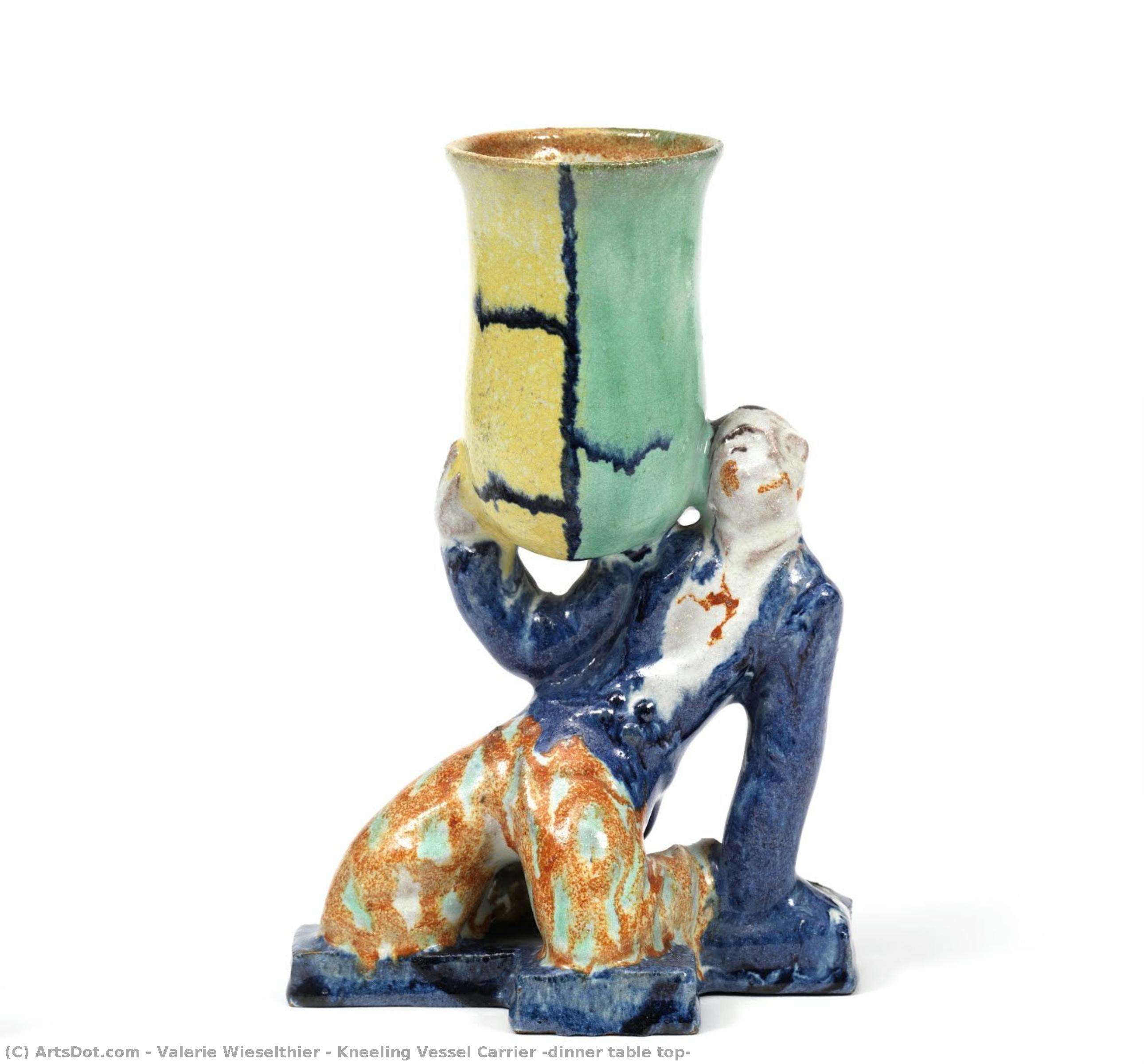 Kneeling Vessel Carrier (dinner Table Top) — Valerie Wieselthier