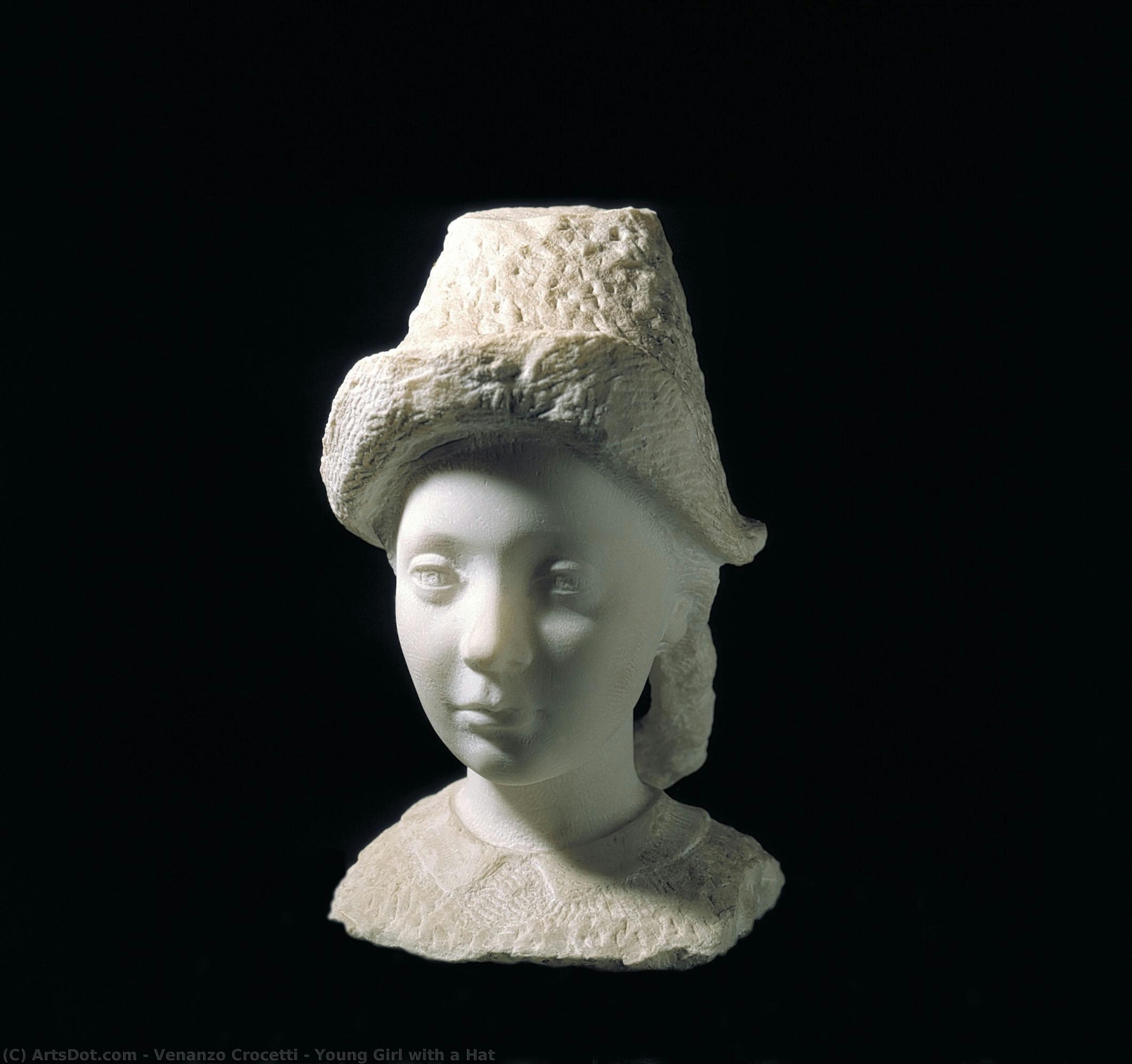 Young Girl With A Hat — Venanco Kročeti