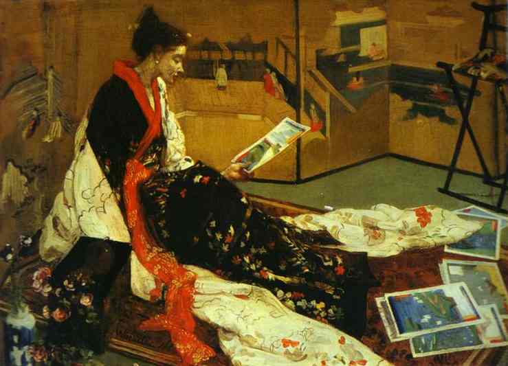 Kaprit In Violett Und Gold: Der Goldene Vorhang — James Abbott Mcneill Whistler