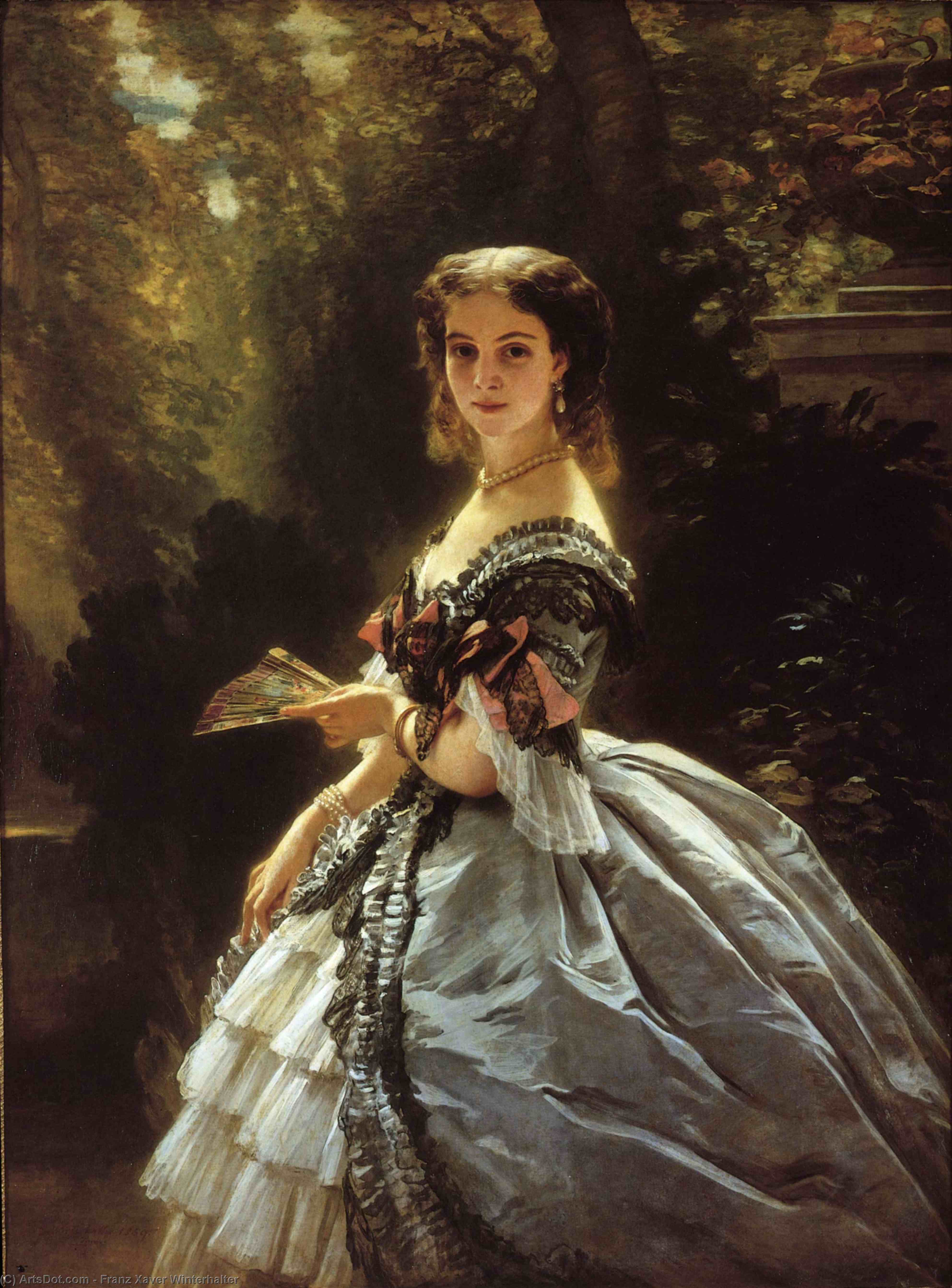 Princess Elizabeth Esperovna Belosselsky-belosenky, Princess Troubetskoi — Франц Ксавер Винтерхалтер