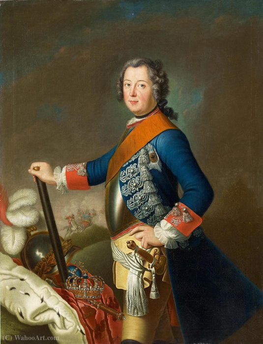 Frederick Ii Of Prussia As A Young Commander — Georg David Matthieu