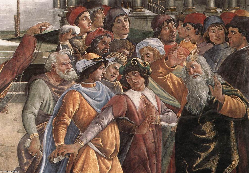 The Punishment Of Korah And The Stoning Of Moses And Aaron (detail) (17) — Сандро Ботичели