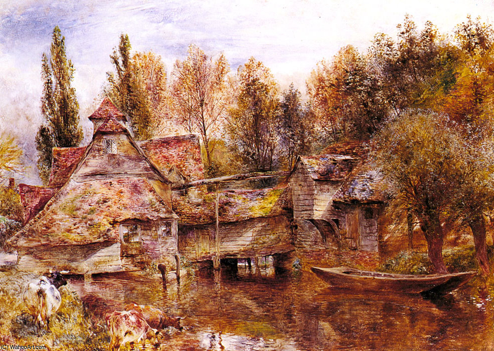 Mill On The Thames, Mapledurham — William Huggins