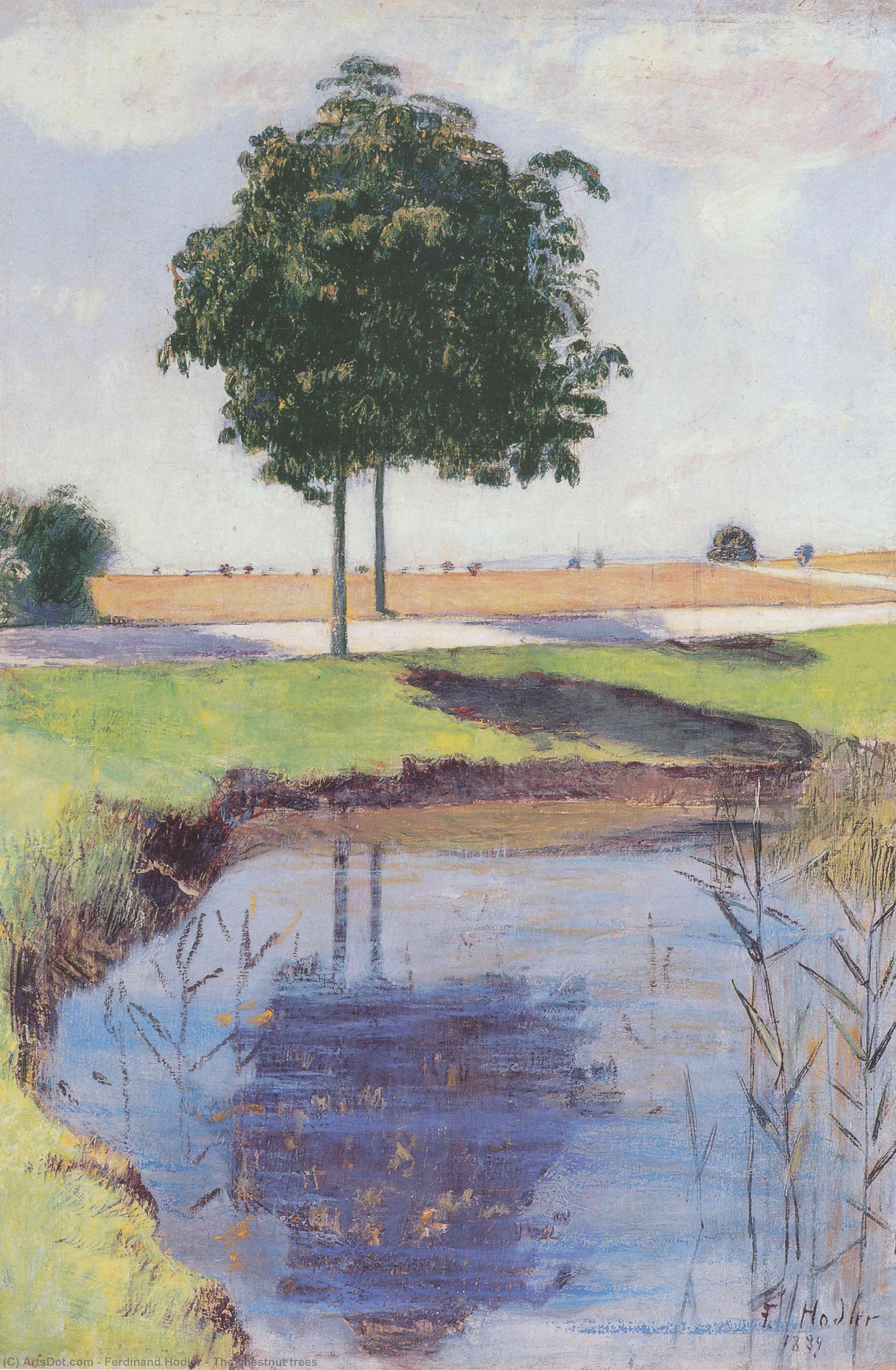 The Chestnut Trees — Ferdinand Hodler