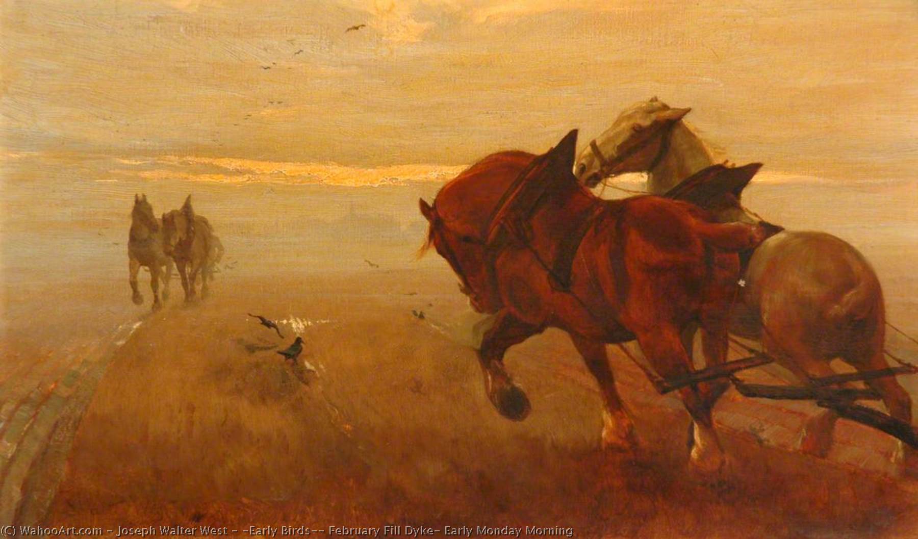 'early Birds', February Fill Dyke, Early Monday Morning — Joseph Walter West