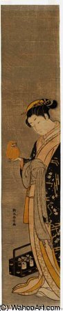 Girl With Daruma Toy — Suzuki Harunobu