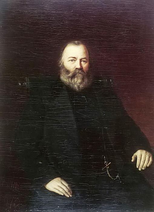 Portrait Of A Merchant S.t. Kuznetsov — Vasily Grigoryevich Perov