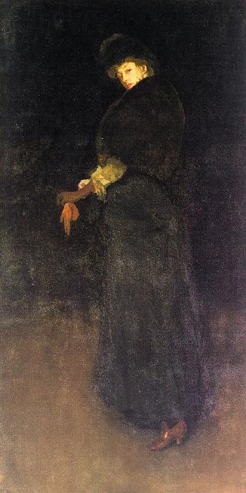 Anordnung In Schwarz, Das Mädchen Im Gelben Buskin - Porträt Von Lady Archibald Campbell — James Abbott Mcneill Whistler