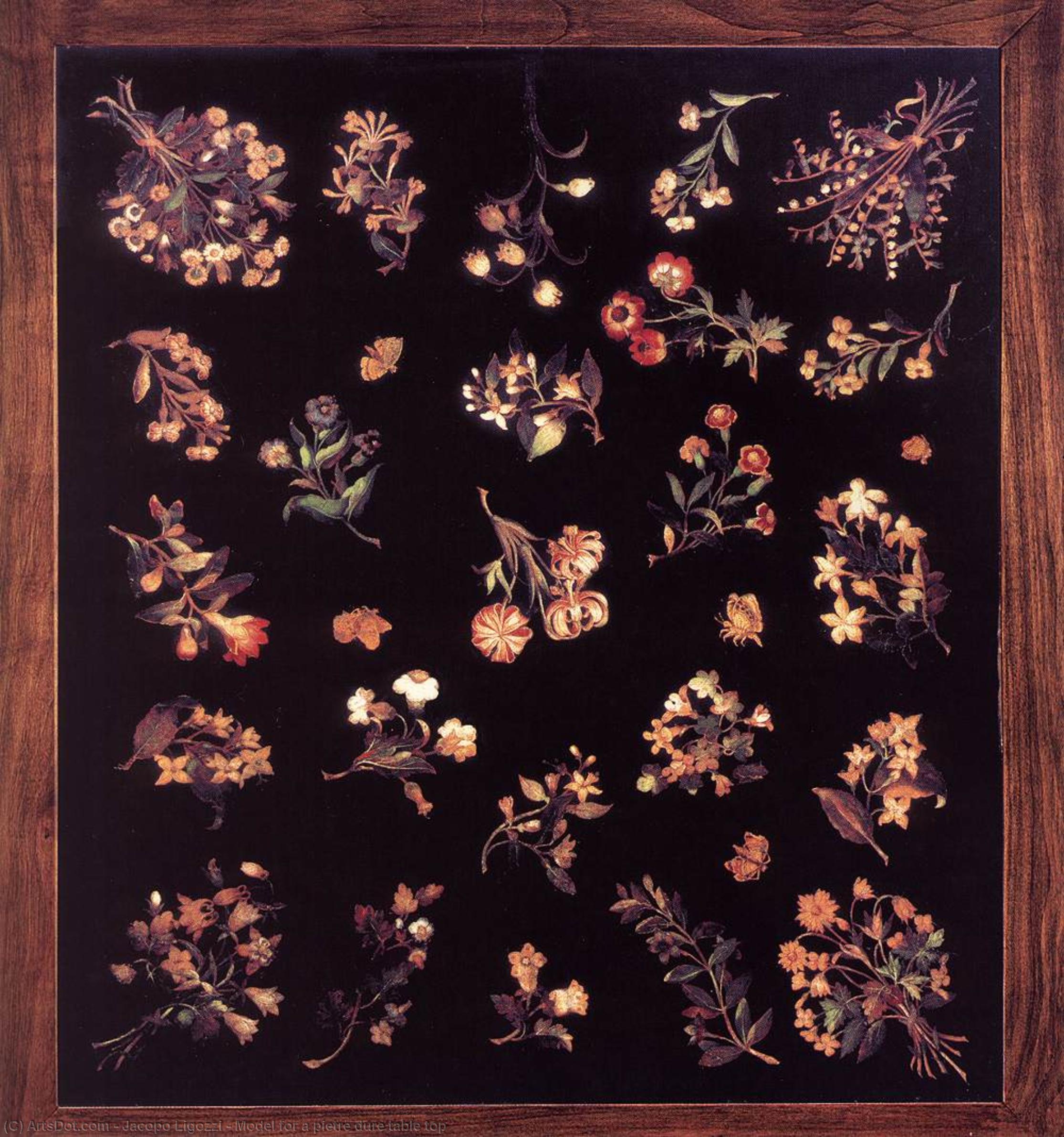 Model For A Pietre Dure Table Top — Джакопо Лигоцци