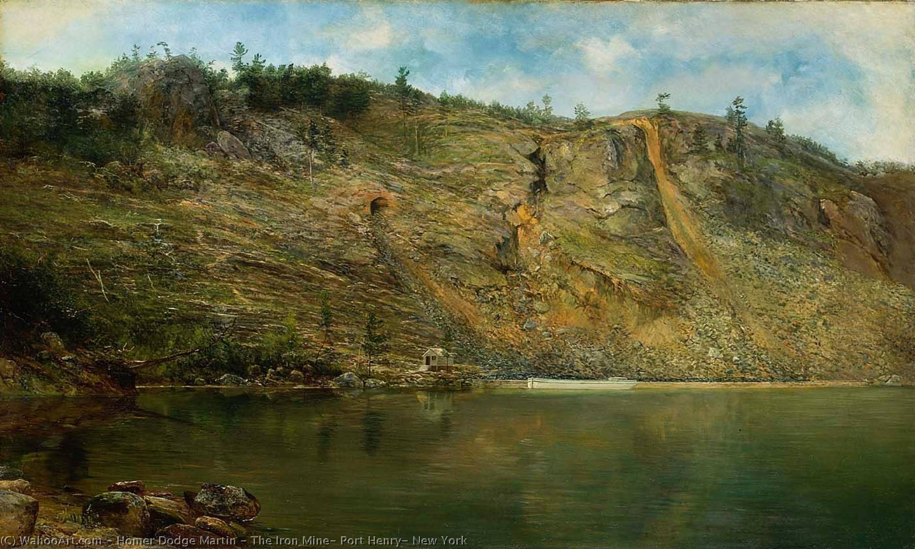 The Iron Mine, Port Henry, New York — Homer Dodge Martin