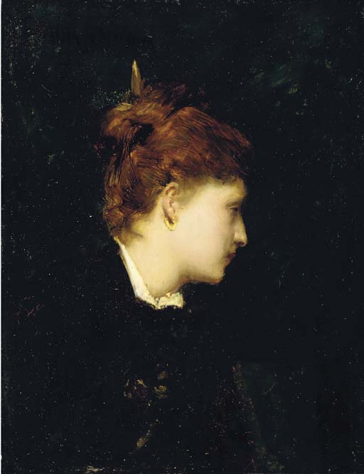 Portrait De Femme Au Chignon De Profil — Carolus-duran (charles-auguste-emile Durand)