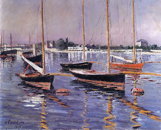 Boats On The Seine At Argenteuil — Gustave Caillebotte