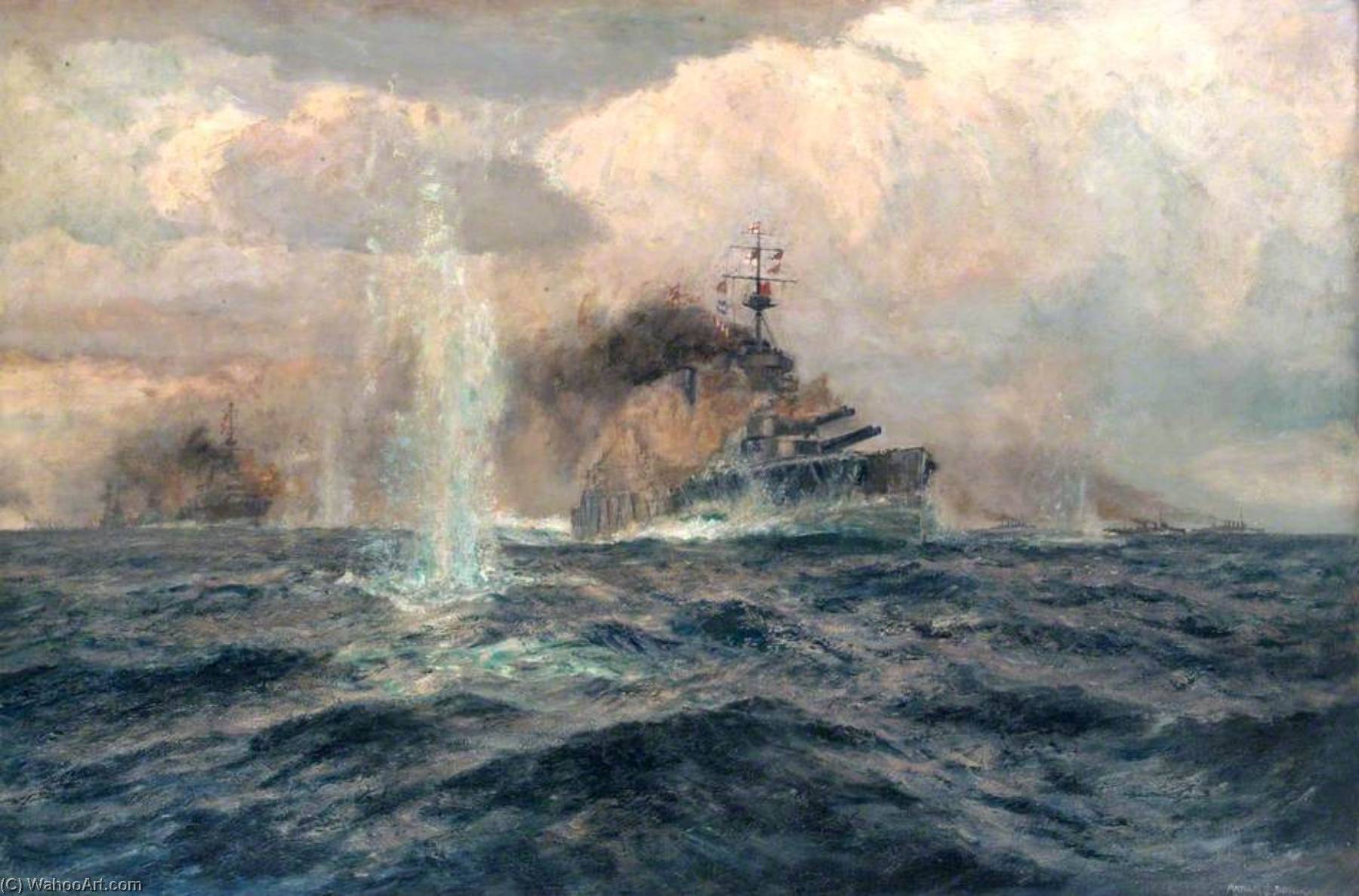 Hms 'lion' At The Dogger Bank Action — Arthur James Wetherall Burgess
