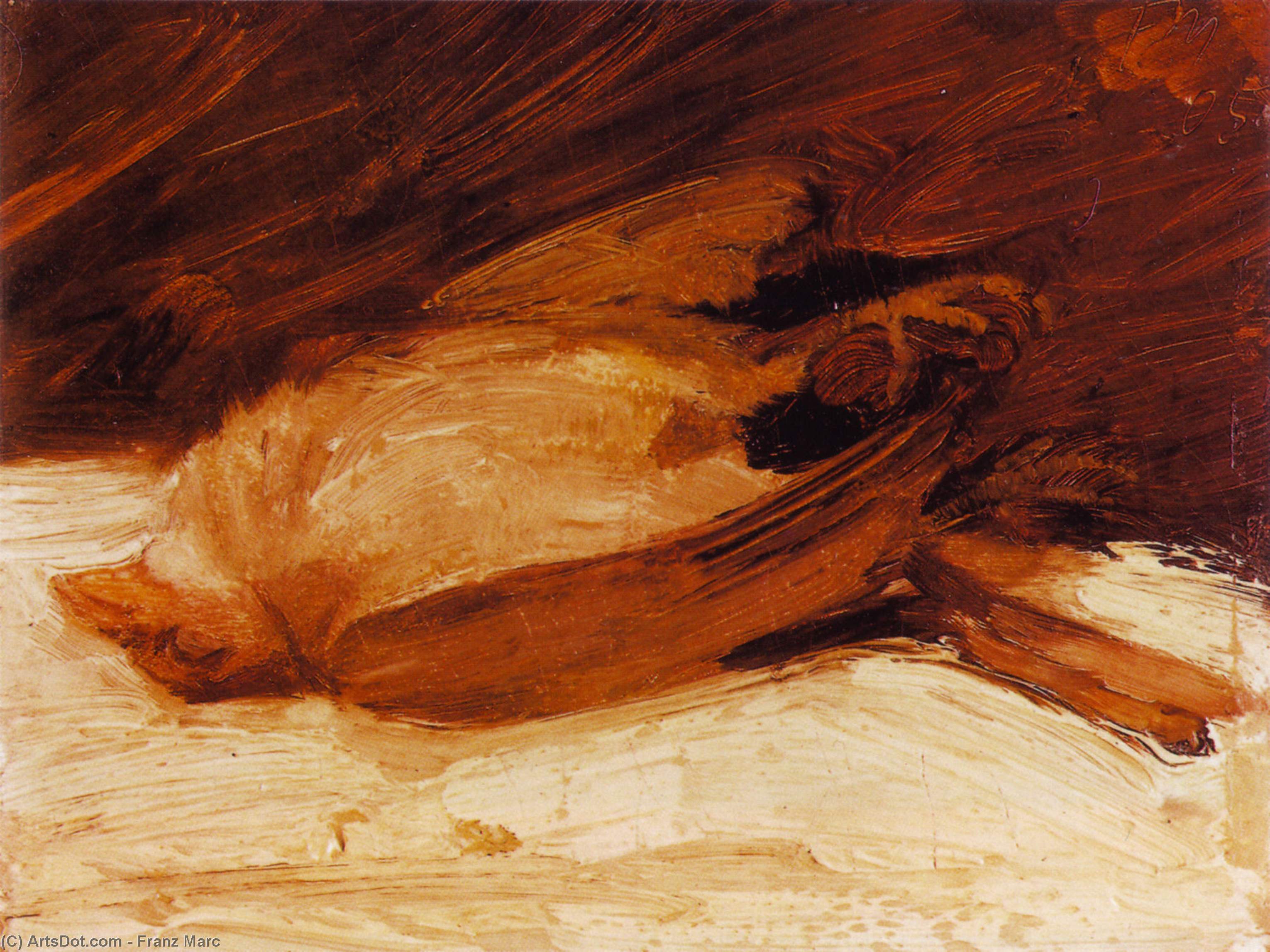 The Dead Sparrow — Франц Марк