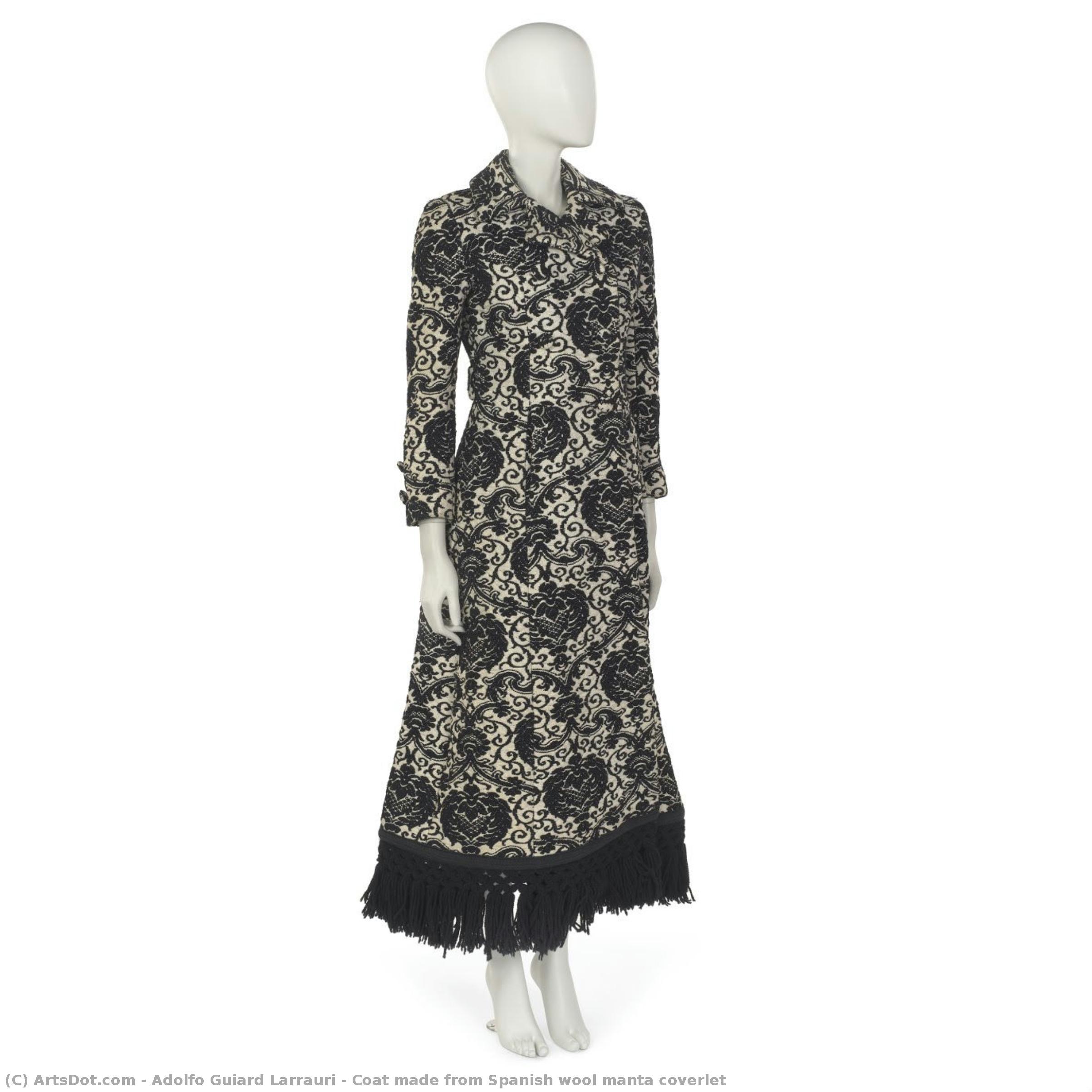 Coat Made From Spanish Wool Manta Coverlet — Adolfo Guiard Larrauri