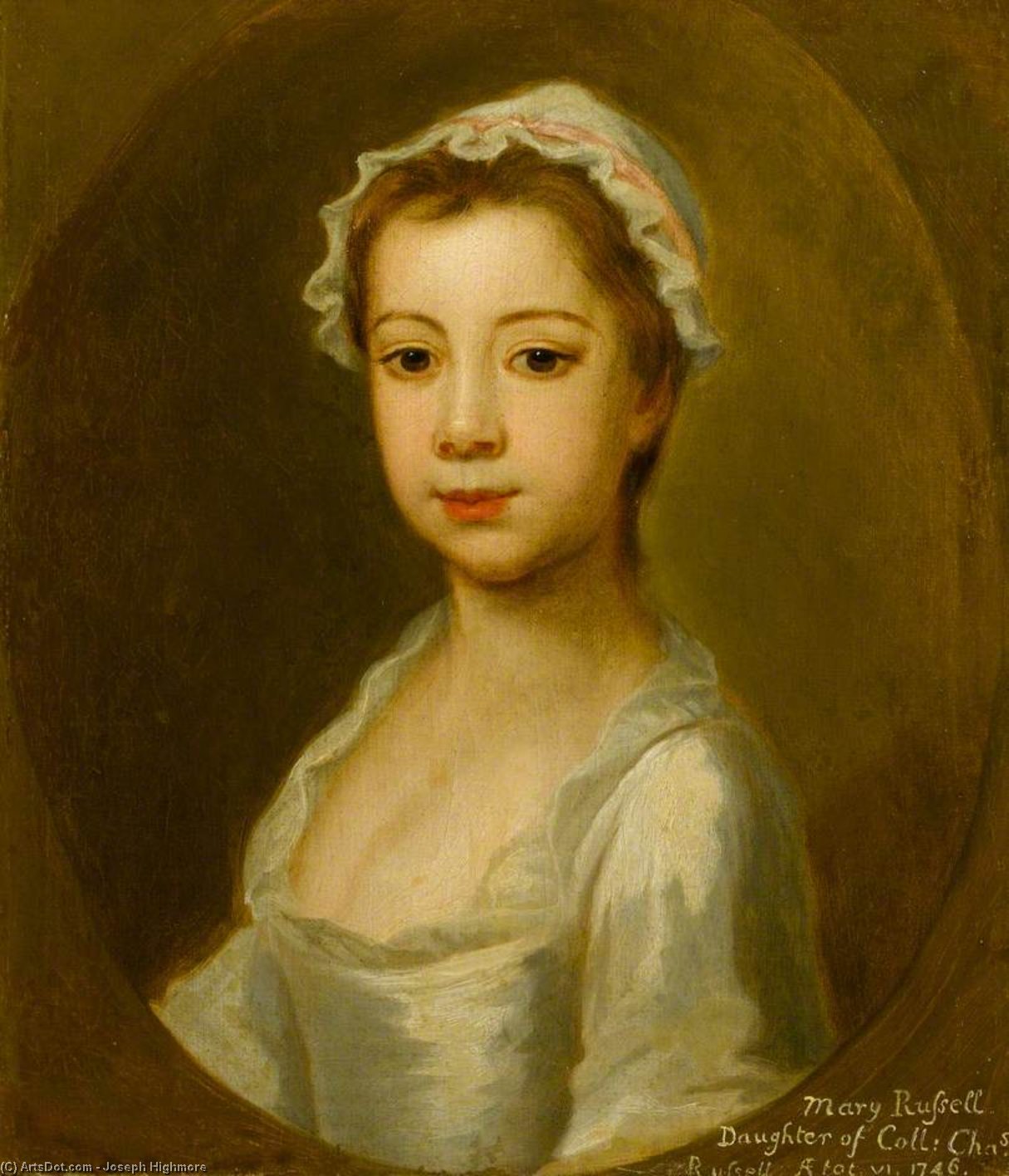 Mary Russell, Daughter Of Colonel Charles Russell — Joseph Highmore