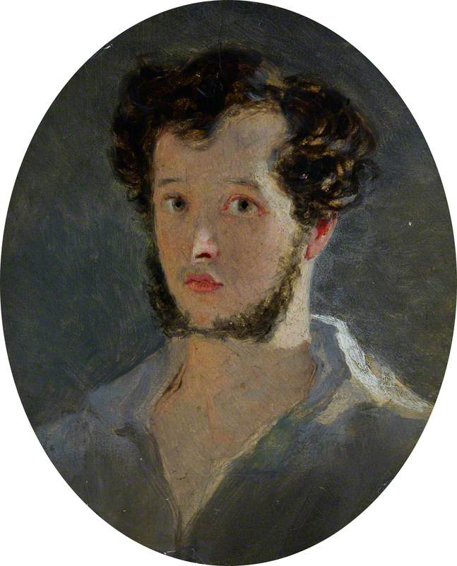Robert Scott Lauder (1803–1869), Artist, Self Portrait — Robert Scott Lauder