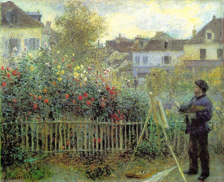 Renoir Gemälde Im Garten — Claude Monet