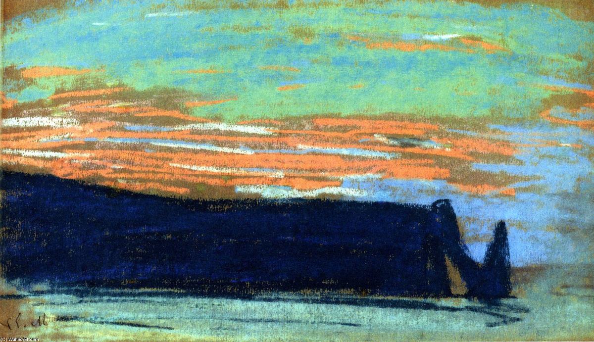 Étretat, The Arch, And The Aval Cliff — Claude Monet