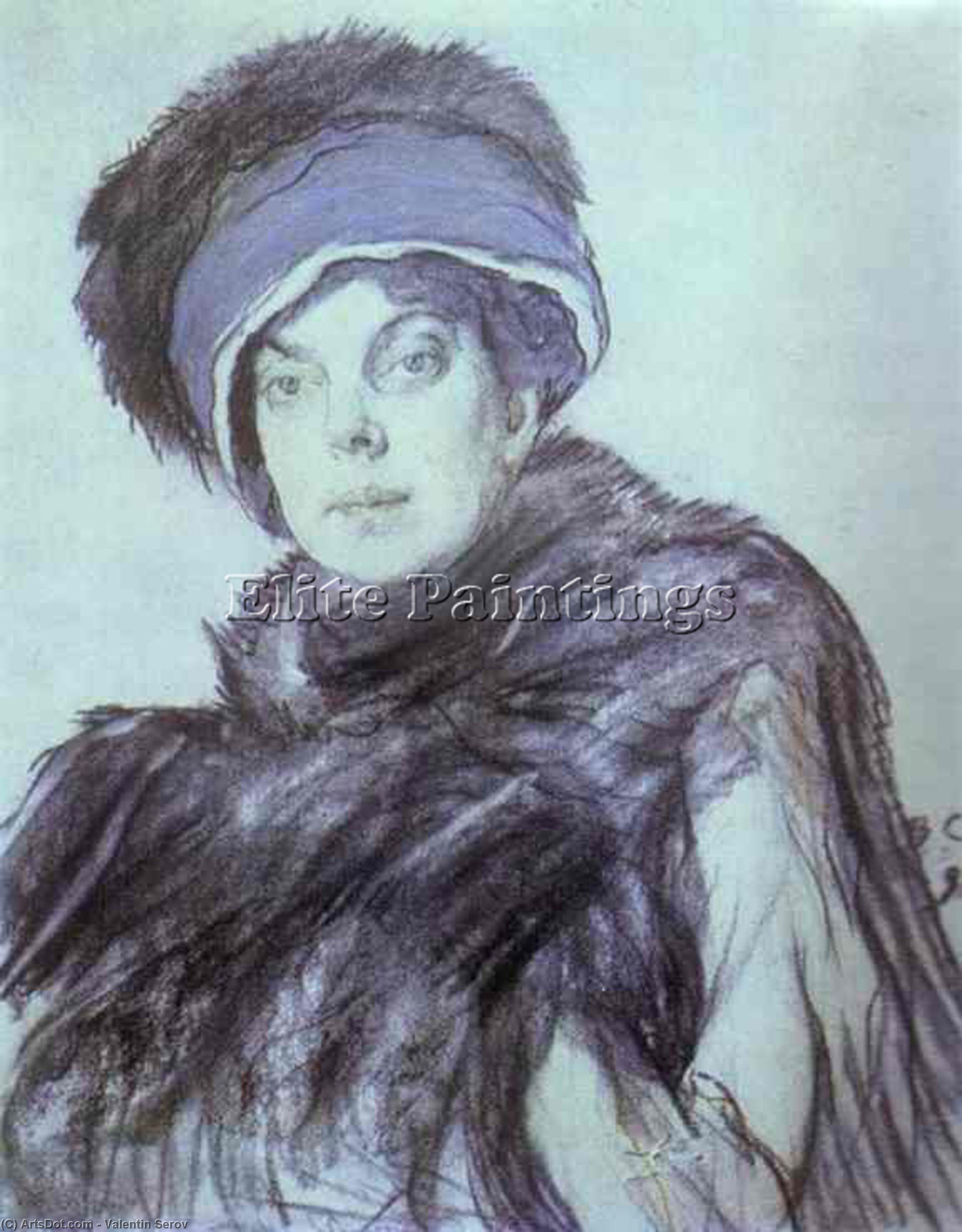 Portrait Of Izabella Grunberg — Valentin Alexandrovich Serov