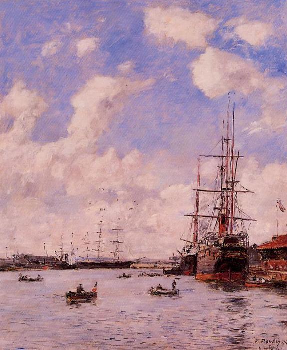 Le Havre. Basin Of Eure. — Eugène Louis Boudin