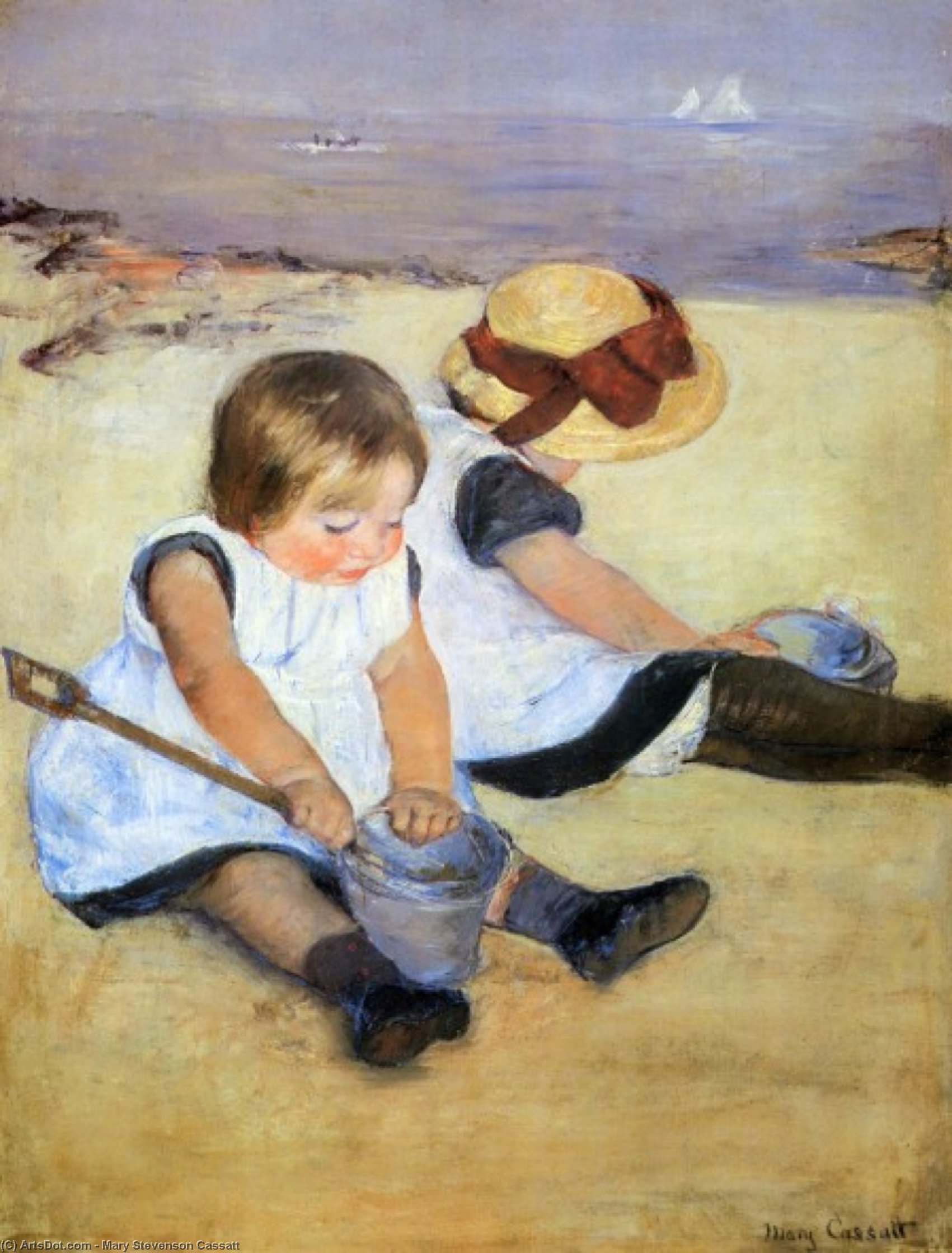 Children Playing On The Beach — Mary Stevenson Cassatt