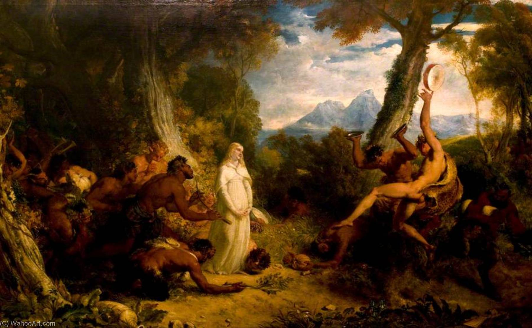 Una And The Satyrs — William Hilton Ii
