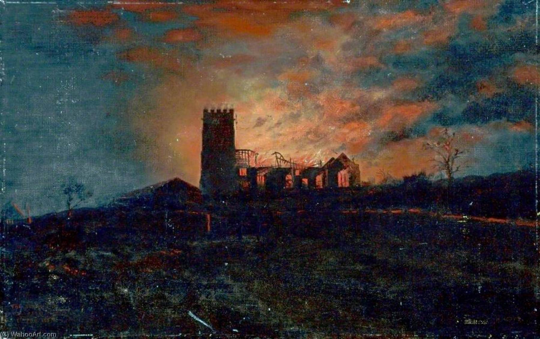 Burning Of Wallasey Church, Wirral, 1 February 1857 — Harold Hopps