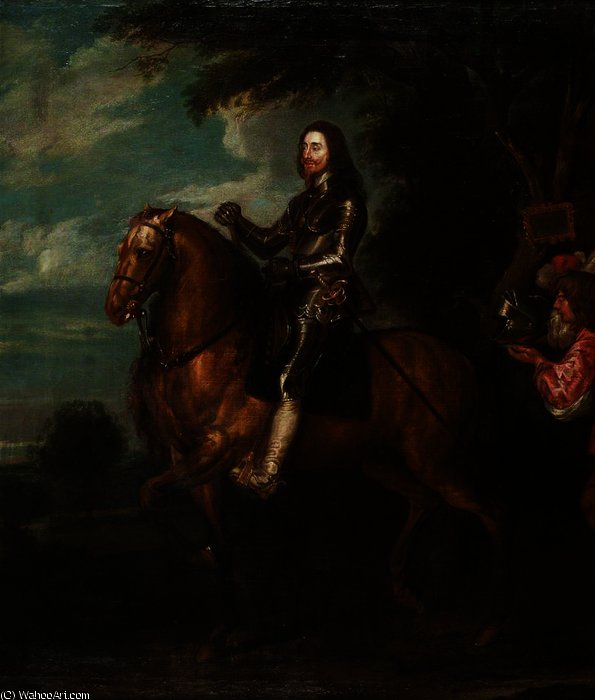 An Equestrian Portrait Of Charles I — Sir Anthony Van Dyck