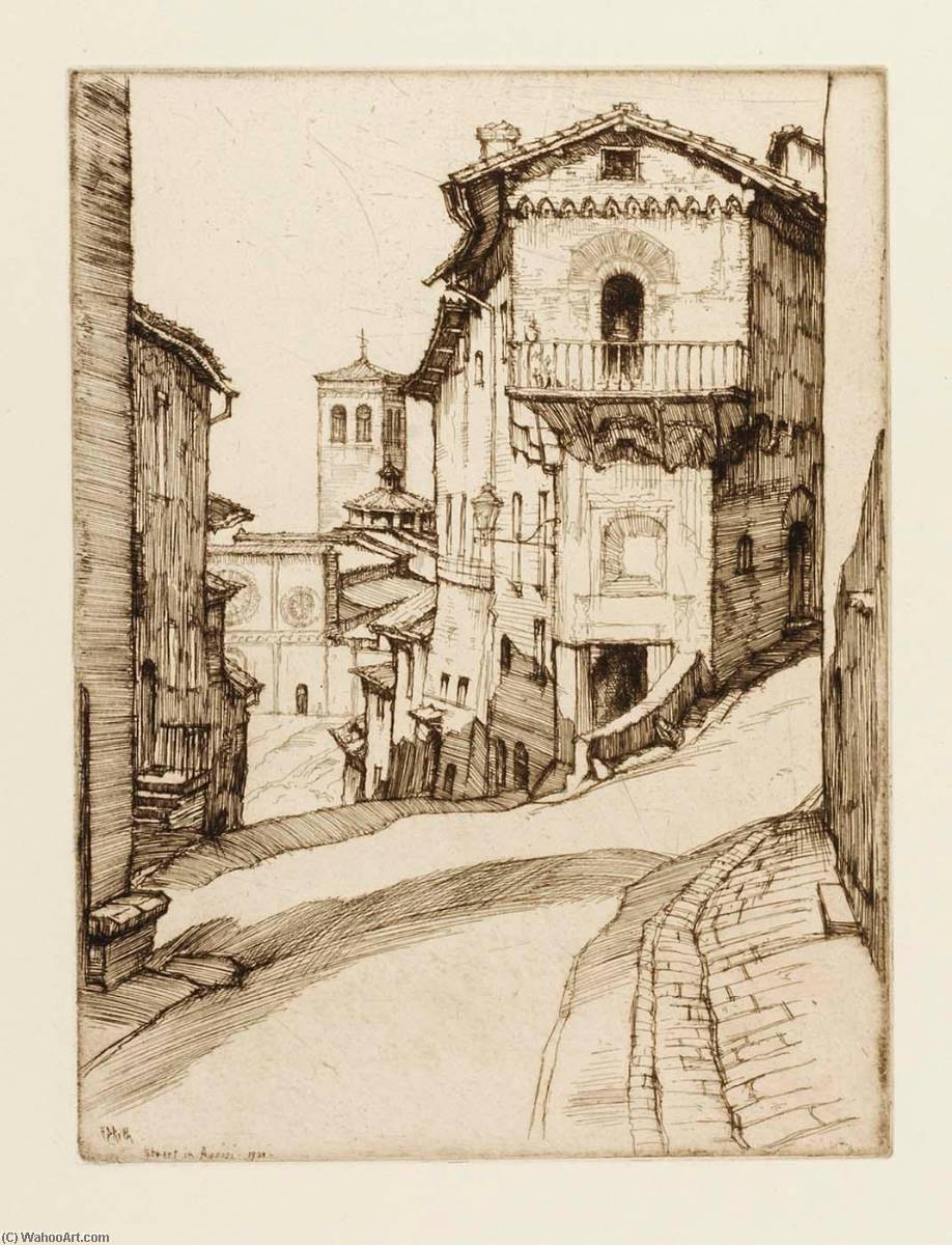Street In Assisi — Ernest D Roth