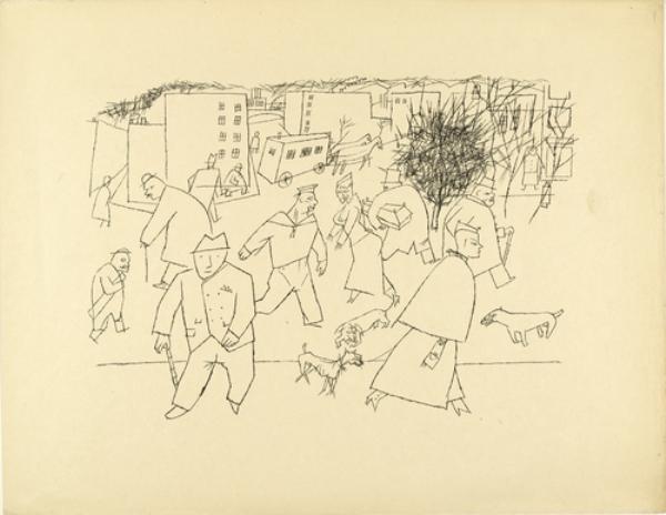 Street In The City — George Grosz