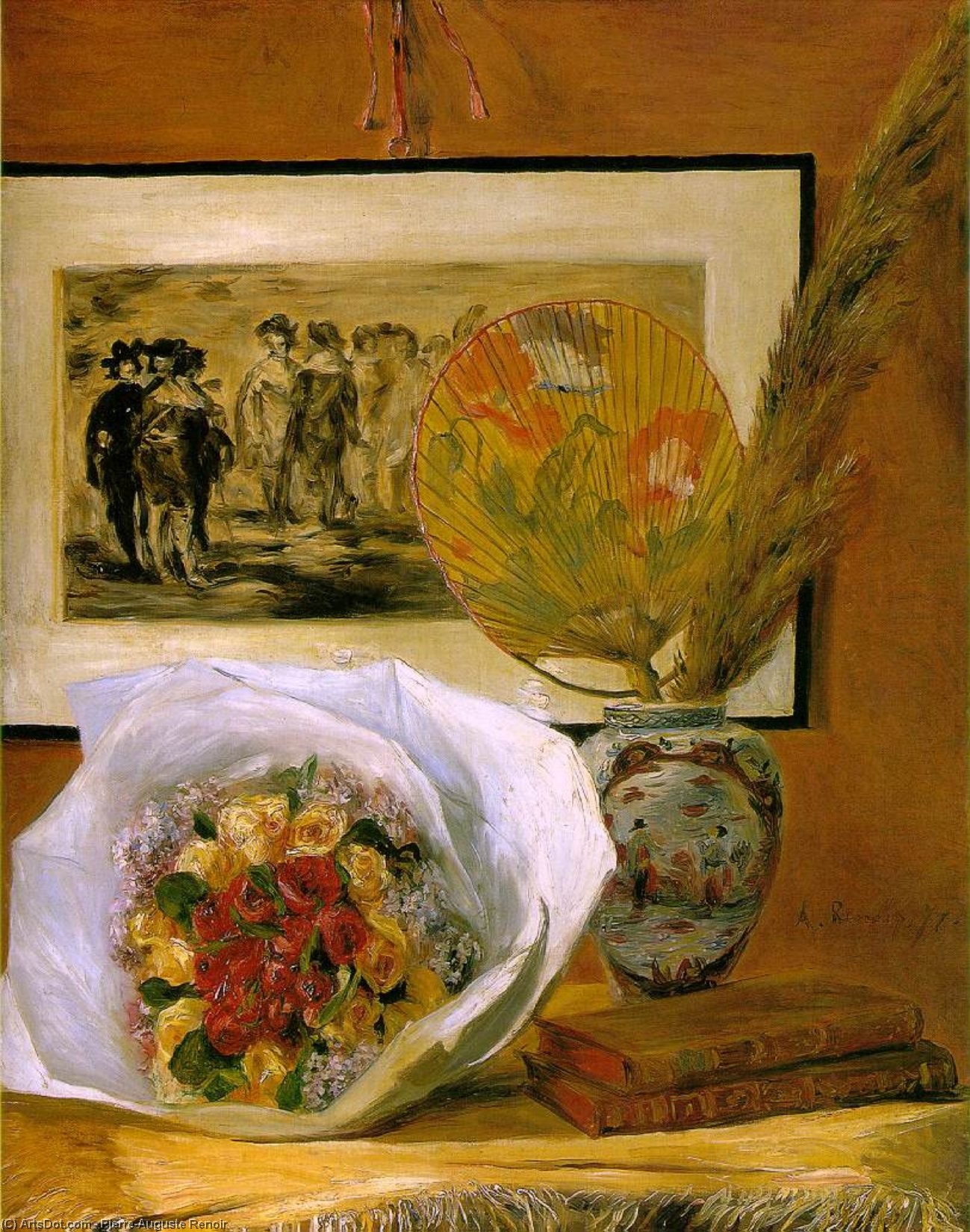 Still Life With Bouquet, Museum O — Pierre-auguste Renoir
