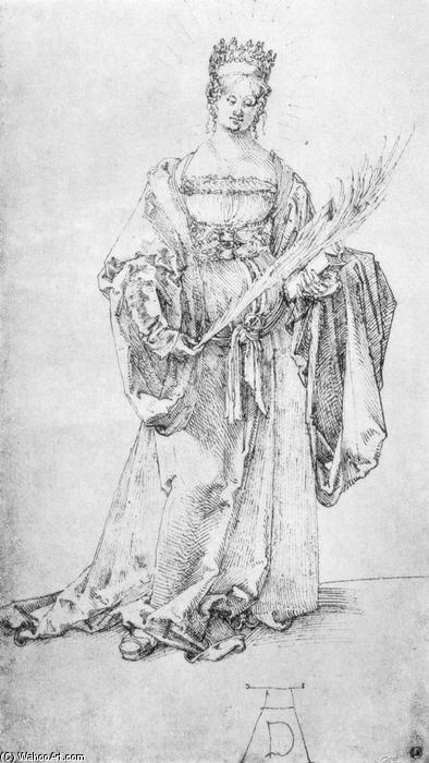 Gekrönte Heilige Märtyrerin — Albrecht Dürer